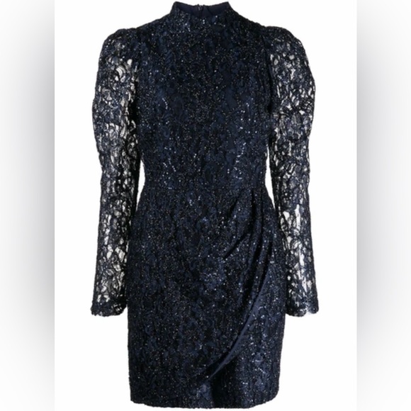 Black Halo Dresses & Skirts - BLACK HALO Santorini Laurel Berman Santorini Mini-dress In Midnight Dress NWOT